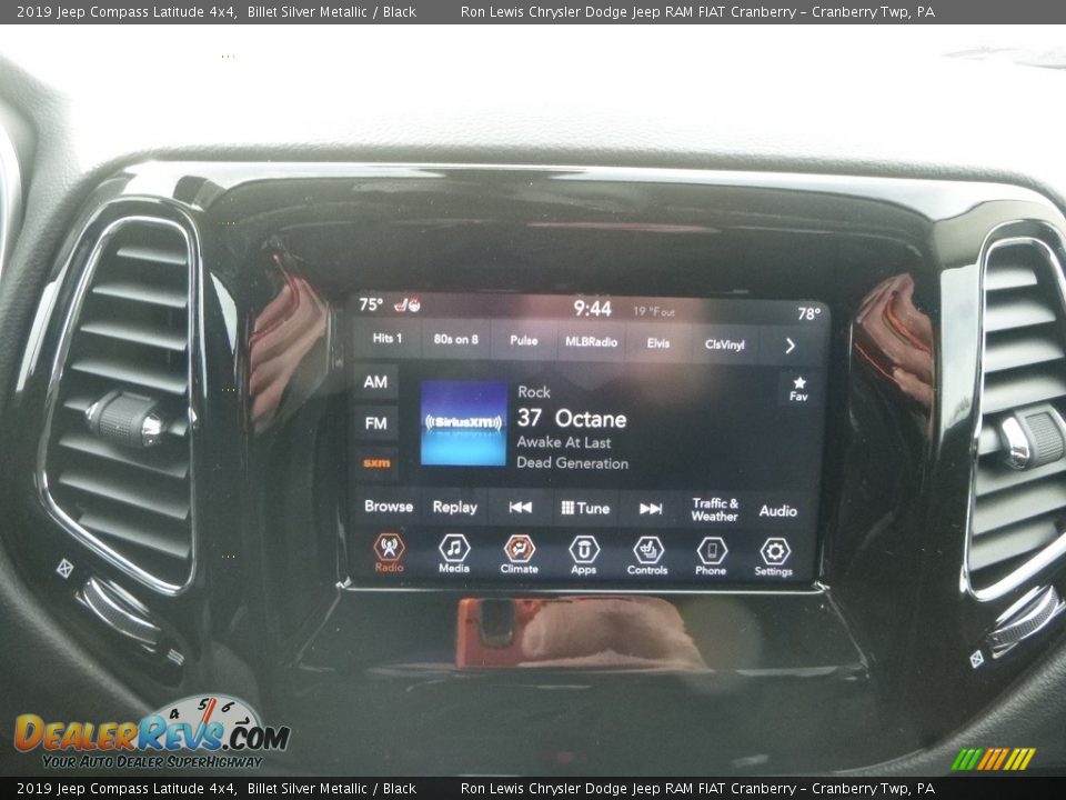 2019 Jeep Compass Latitude 4x4 Billet Silver Metallic / Black Photo #15