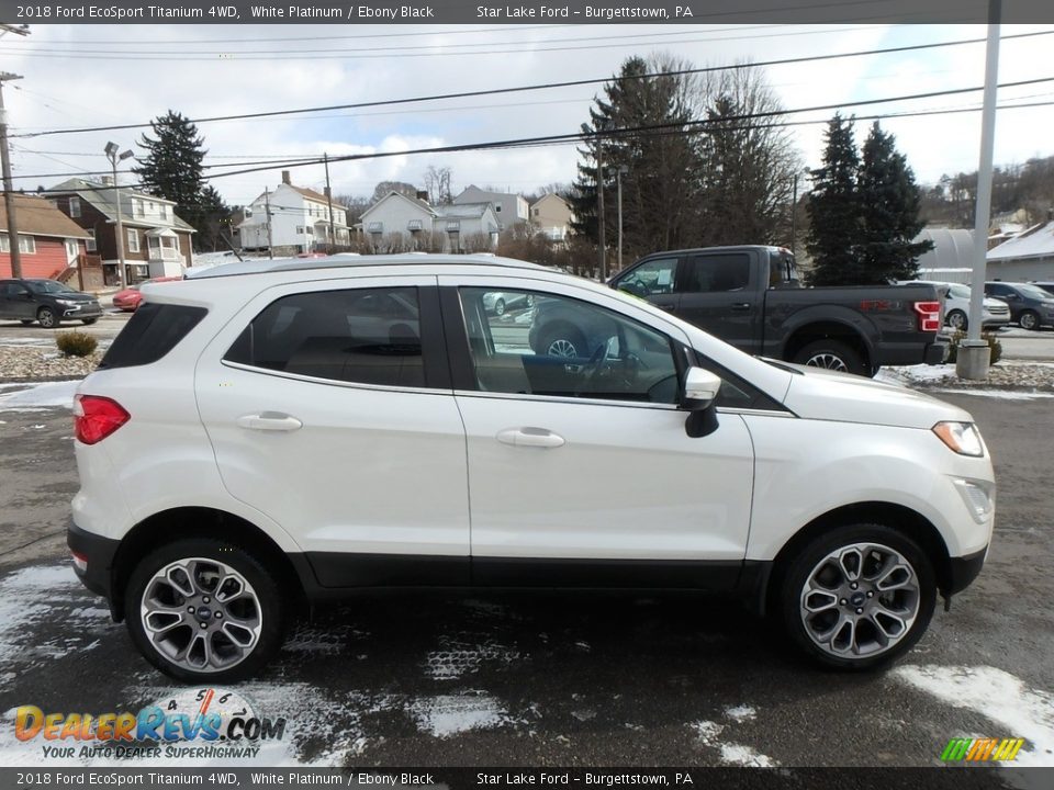 2018 Ford EcoSport Titanium 4WD White Platinum / Ebony Black Photo #4