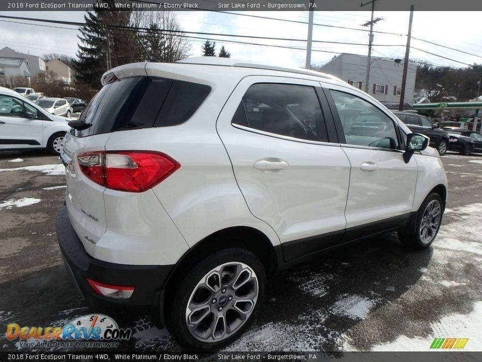 2018 Ford EcoSport Titanium 4WD White Platinum / Ebony Black Photo #5