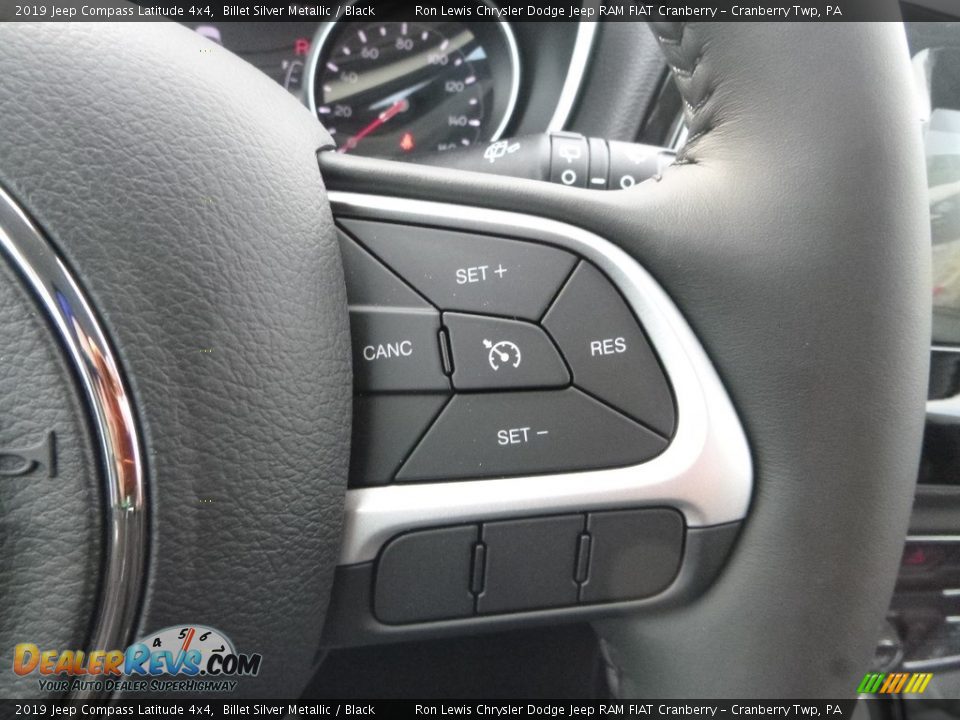 2019 Jeep Compass Latitude 4x4 Billet Silver Metallic / Black Photo #17