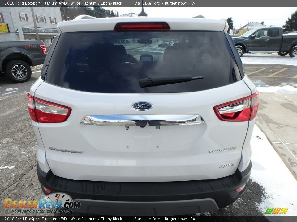2018 Ford EcoSport Titanium 4WD White Platinum / Ebony Black Photo #7