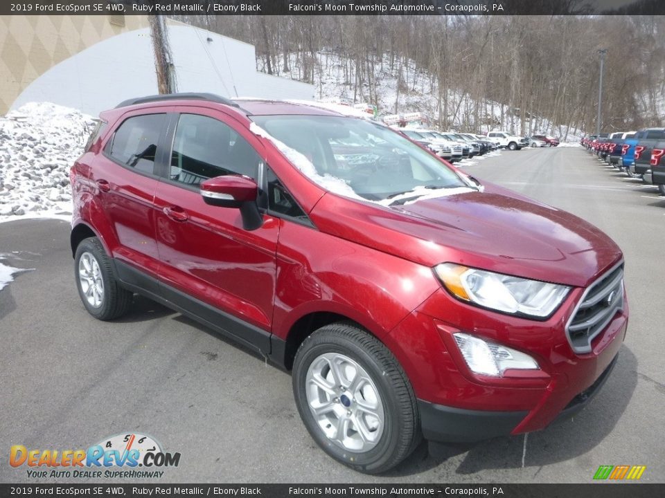 2019 Ford EcoSport SE 4WD Ruby Red Metallic / Ebony Black Photo #3