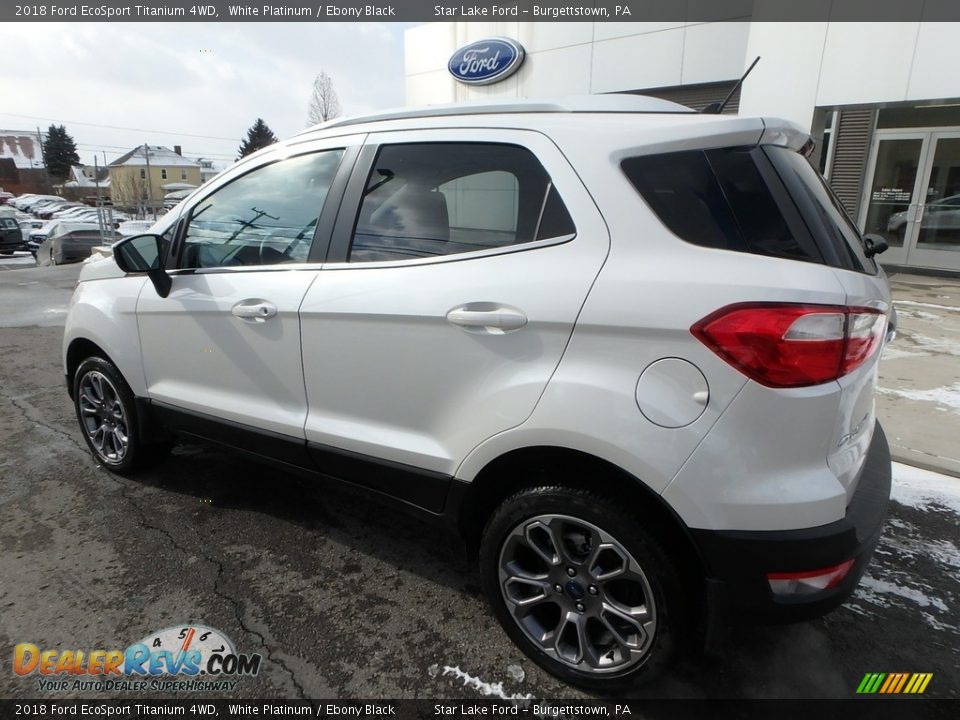 2018 Ford EcoSport Titanium 4WD White Platinum / Ebony Black Photo #8