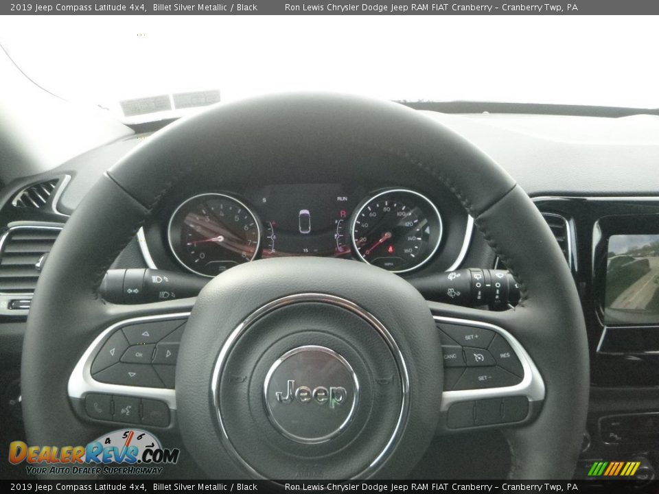 2019 Jeep Compass Latitude 4x4 Billet Silver Metallic / Black Photo #20