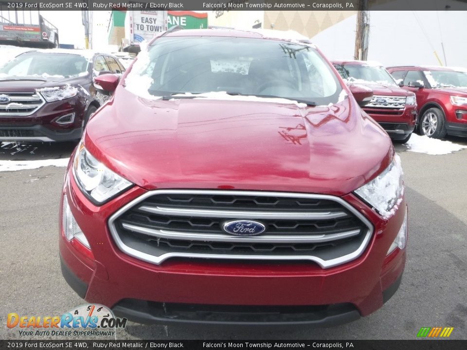 2019 Ford EcoSport SE 4WD Ruby Red Metallic / Ebony Black Photo #4