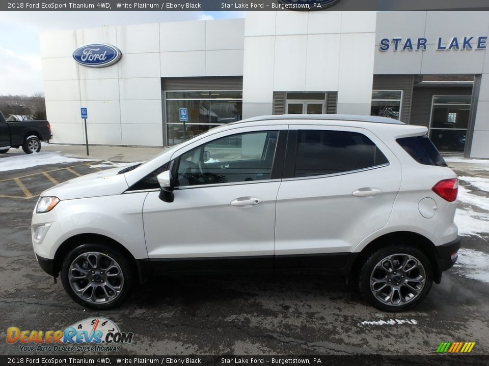 2018 Ford EcoSport Titanium 4WD White Platinum / Ebony Black Photo #9