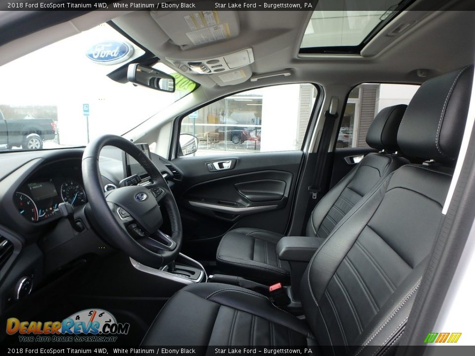 2018 Ford EcoSport Titanium 4WD White Platinum / Ebony Black Photo #10
