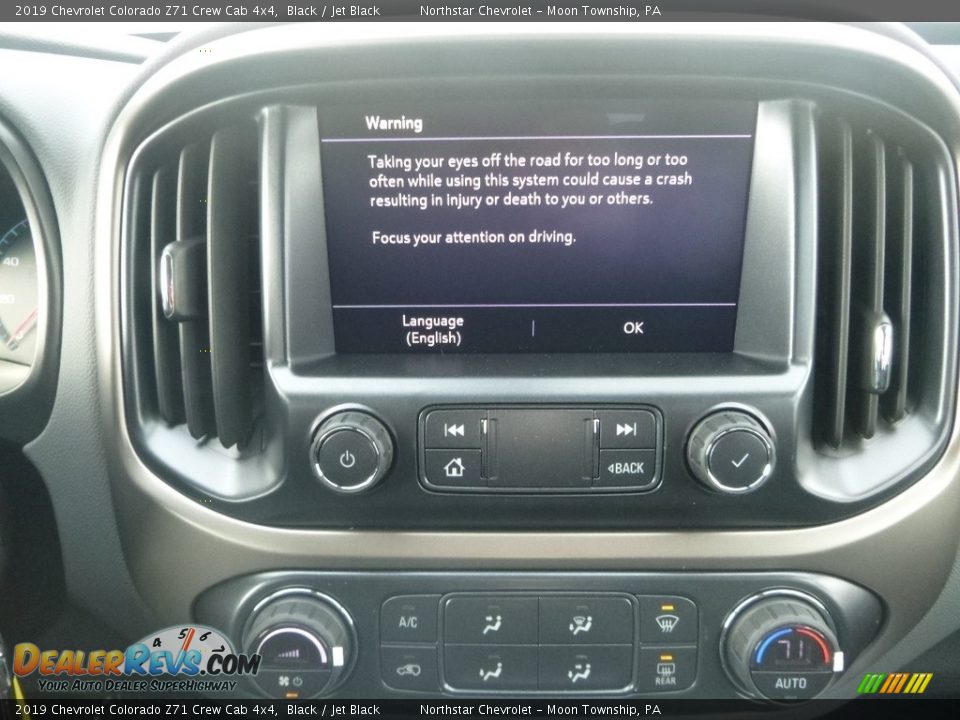 2019 Chevrolet Colorado Z71 Crew Cab 4x4 Black / Jet Black Photo #19