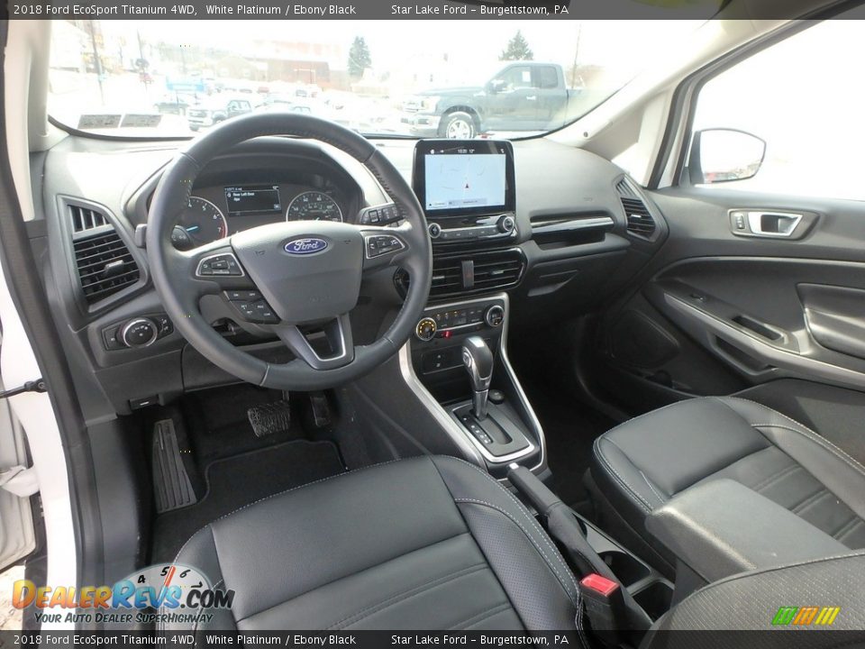 2018 Ford EcoSport Titanium 4WD White Platinum / Ebony Black Photo #12