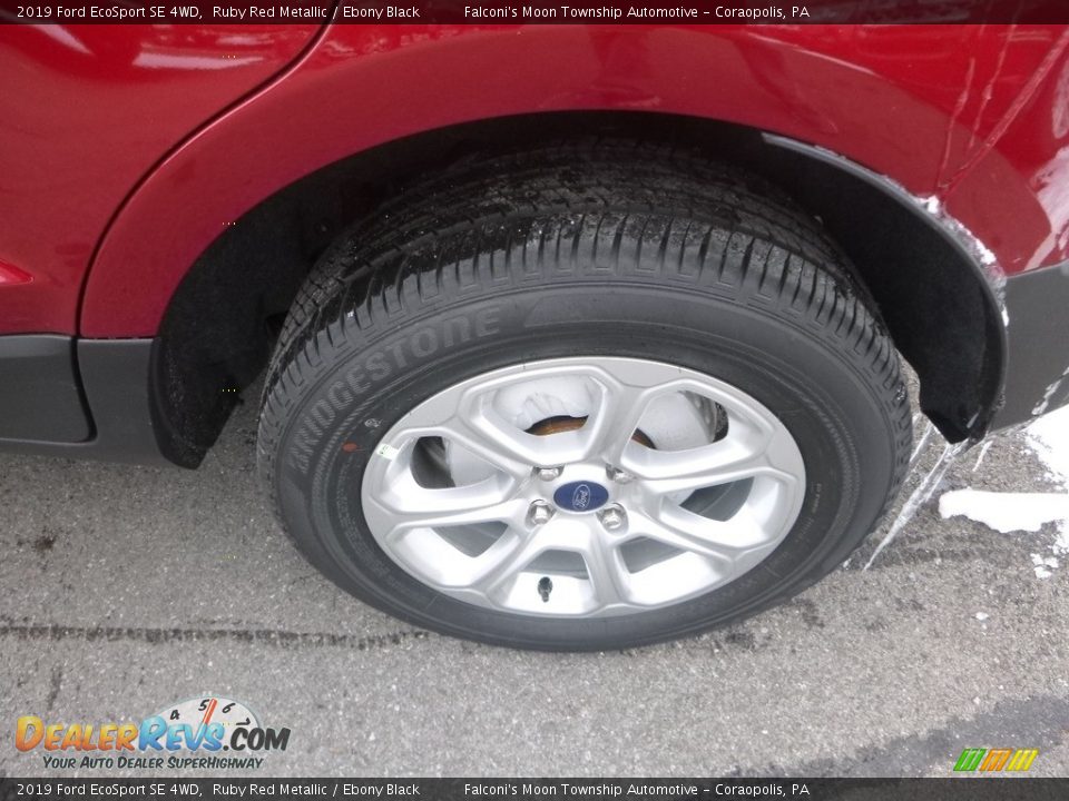 2019 Ford EcoSport SE 4WD Ruby Red Metallic / Ebony Black Photo #7