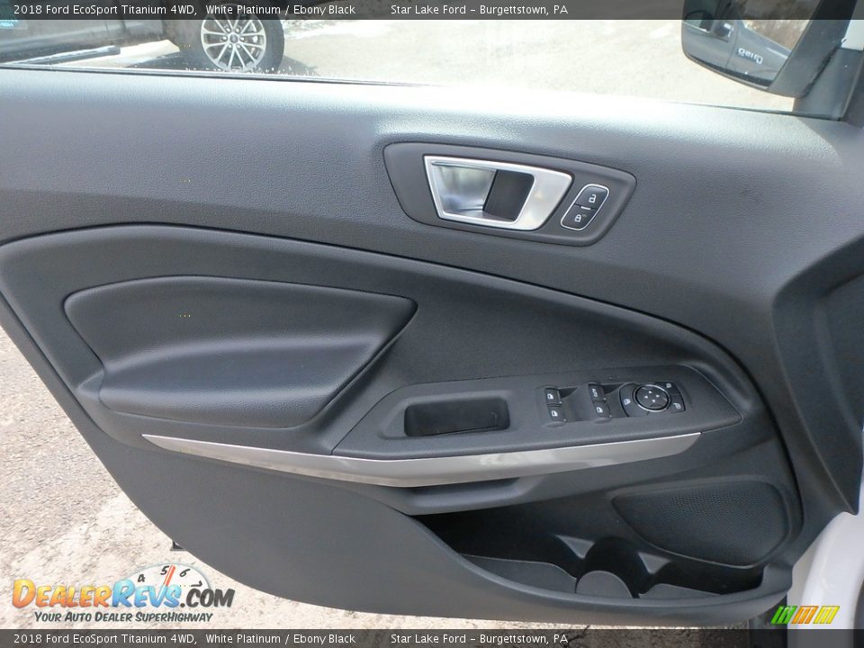 2018 Ford EcoSport Titanium 4WD White Platinum / Ebony Black Photo #13
