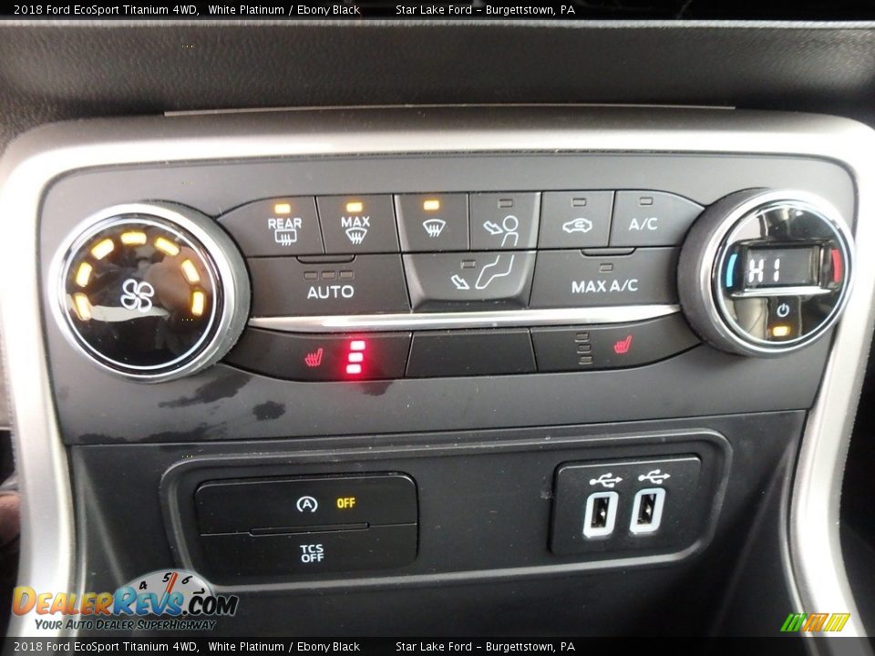 2018 Ford EcoSport Titanium 4WD White Platinum / Ebony Black Photo #18