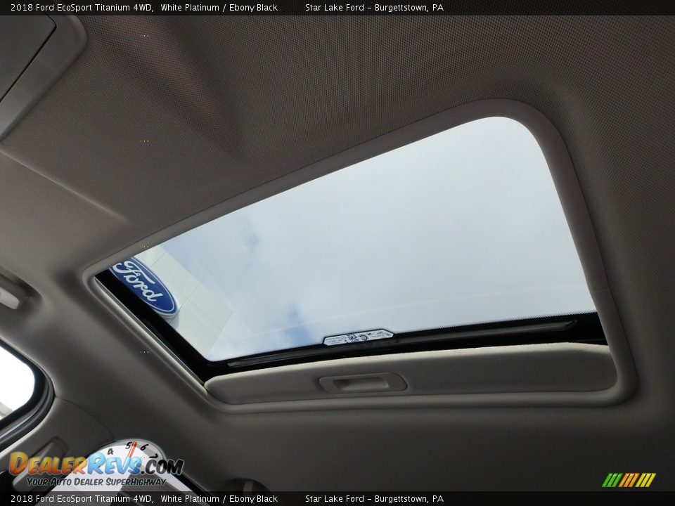 2018 Ford EcoSport Titanium 4WD White Platinum / Ebony Black Photo #19