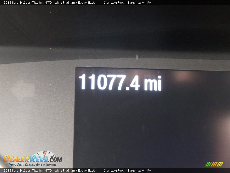 2018 Ford EcoSport Titanium 4WD White Platinum / Ebony Black Photo #20