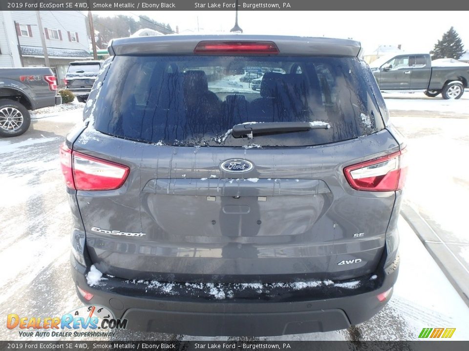 2019 Ford EcoSport SE 4WD Smoke Metallic / Ebony Black Photo #6