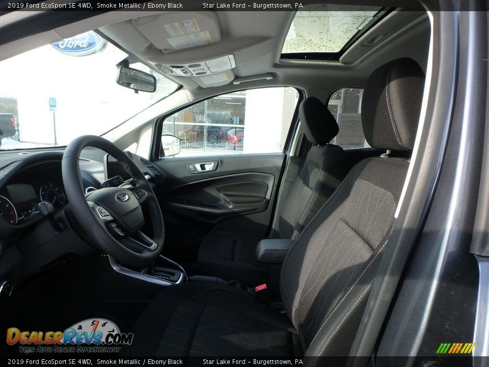 2019 Ford EcoSport SE 4WD Smoke Metallic / Ebony Black Photo #10