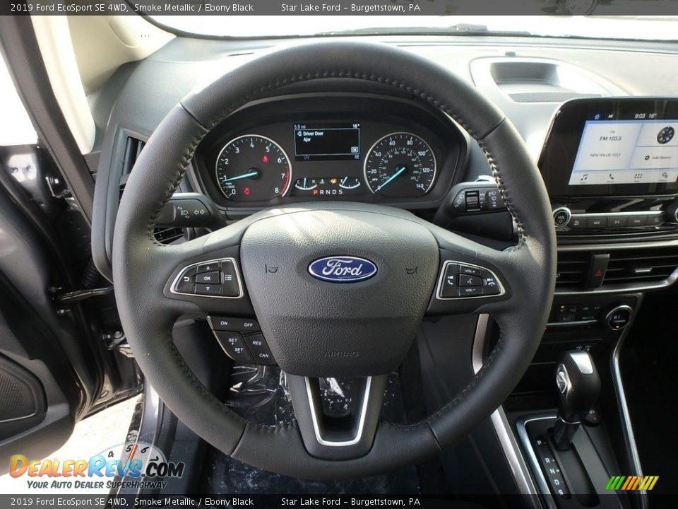 2019 Ford EcoSport SE 4WD Smoke Metallic / Ebony Black Photo #17