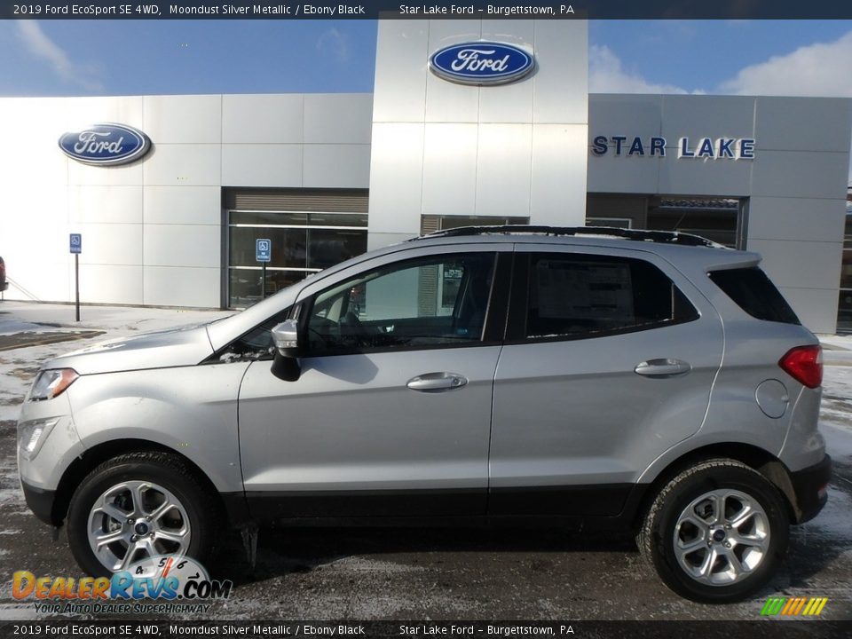 2019 Ford EcoSport SE 4WD Moondust Silver Metallic / Ebony Black Photo #1