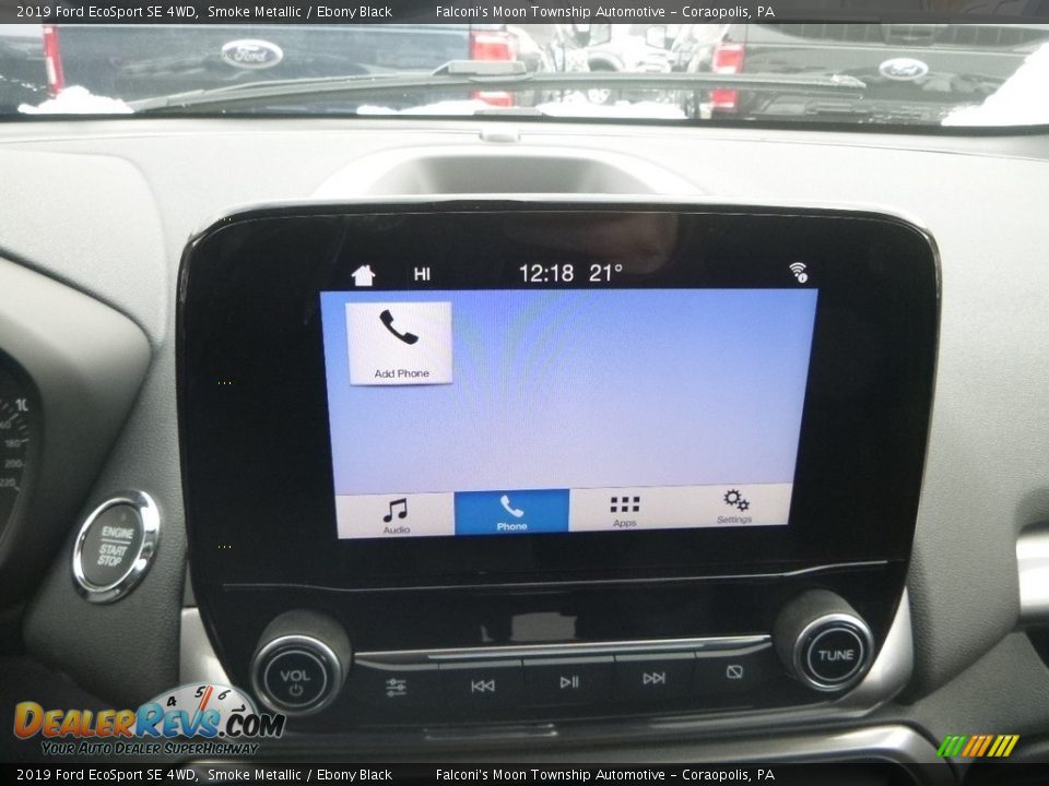2019 Ford EcoSport SE 4WD Smoke Metallic / Ebony Black Photo #13