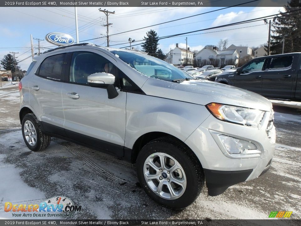 2019 Ford EcoSport SE 4WD Moondust Silver Metallic / Ebony Black Photo #3