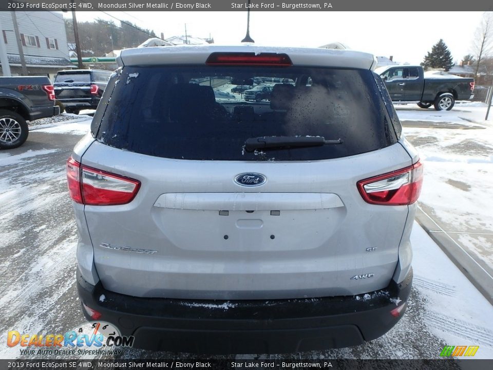2019 Ford EcoSport SE 4WD Moondust Silver Metallic / Ebony Black Photo #7