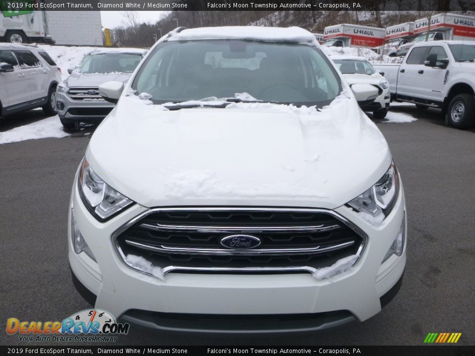 2019 Ford EcoSport Titanium Diamond White / Medium Stone Photo #4