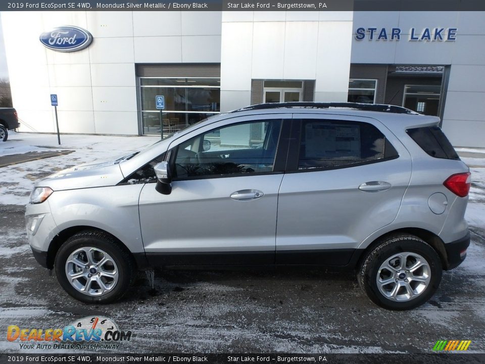 2019 Ford EcoSport SE 4WD Moondust Silver Metallic / Ebony Black Photo #9