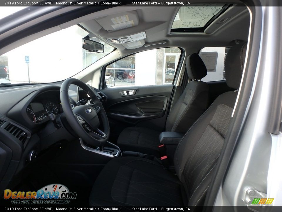 2019 Ford EcoSport SE 4WD Moondust Silver Metallic / Ebony Black Photo #10