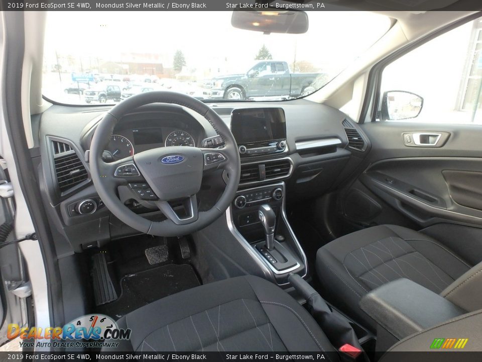 2019 Ford EcoSport SE 4WD Moondust Silver Metallic / Ebony Black Photo #12