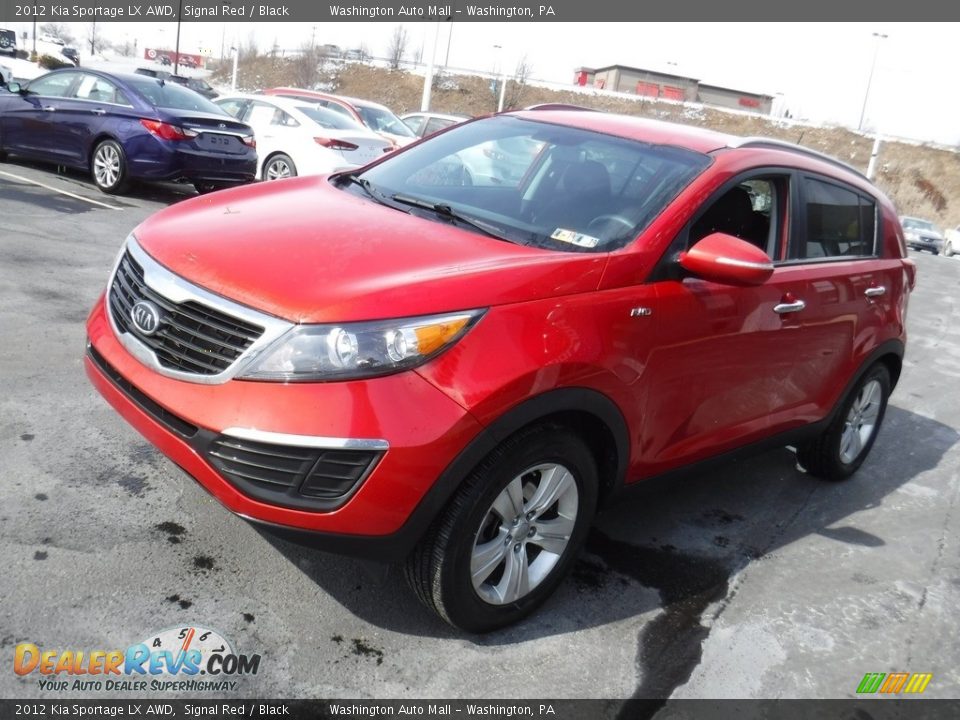 2012 Kia Sportage LX AWD Signal Red / Black Photo #6