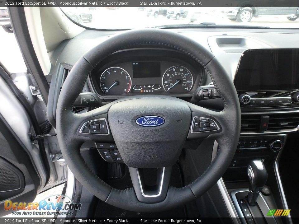 2019 Ford EcoSport SE 4WD Moondust Silver Metallic / Ebony Black Photo #17