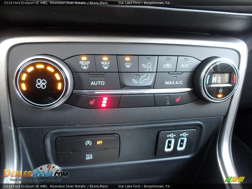 2019 Ford EcoSport SE 4WD Moondust Silver Metallic / Ebony Black Photo #19