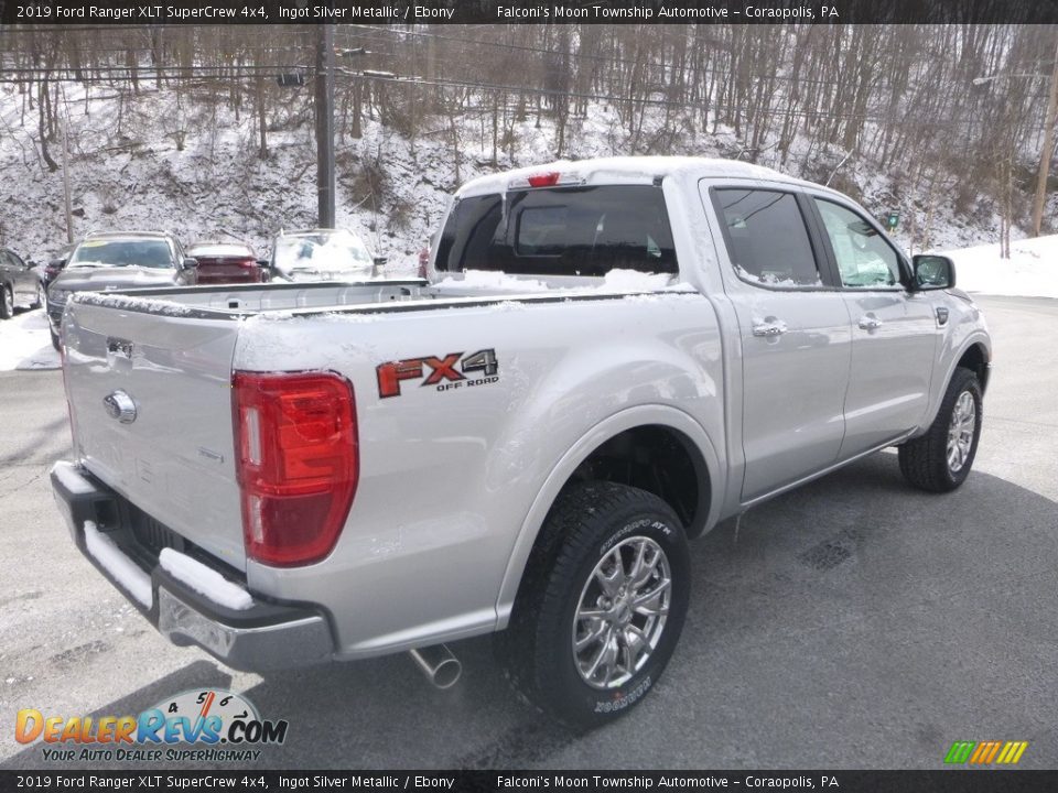 2019 Ford Ranger XLT SuperCrew 4x4 Ingot Silver Metallic / Ebony Photo #2