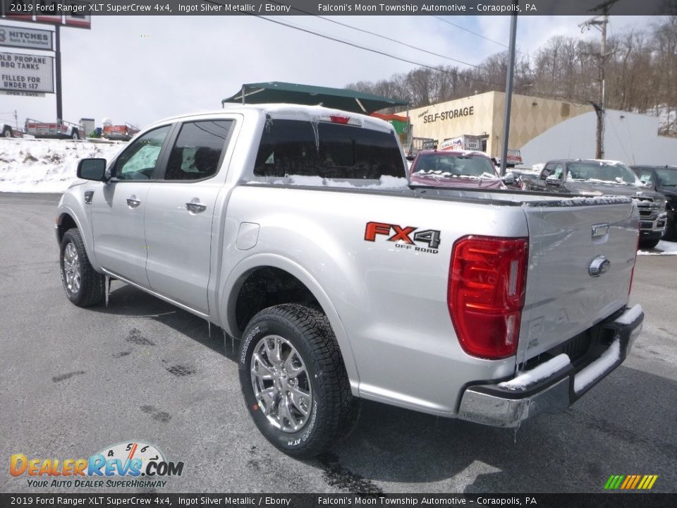 2019 Ford Ranger XLT SuperCrew 4x4 Ingot Silver Metallic / Ebony Photo #6