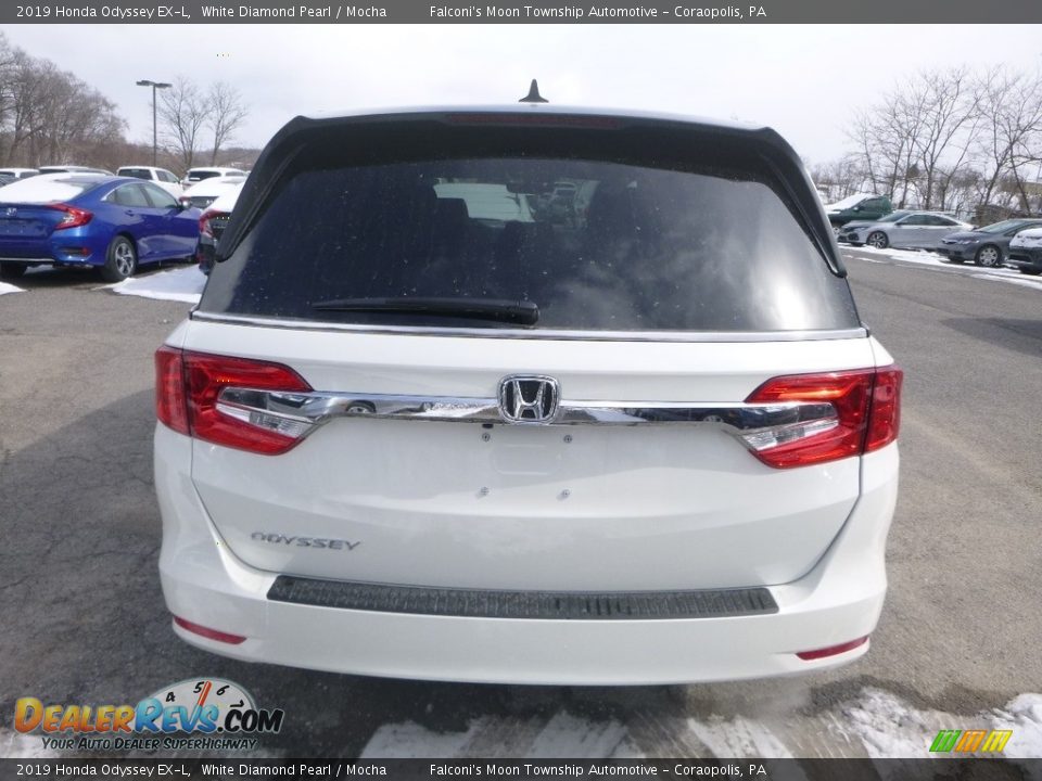 2019 Honda Odyssey EX-L White Diamond Pearl / Mocha Photo #3