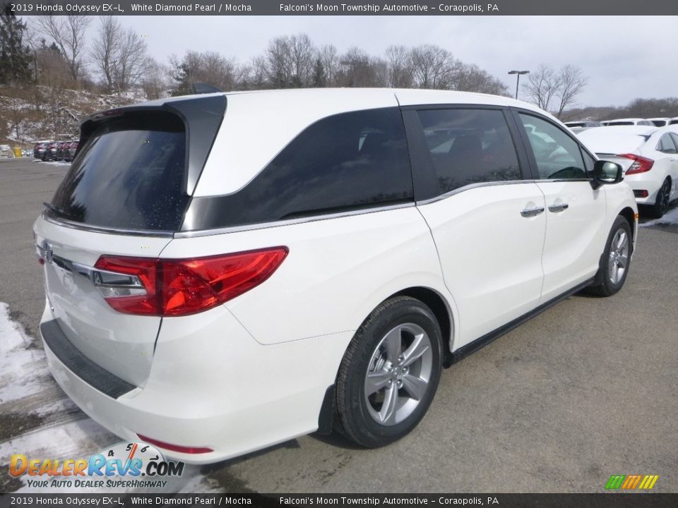 2019 Honda Odyssey EX-L White Diamond Pearl / Mocha Photo #4