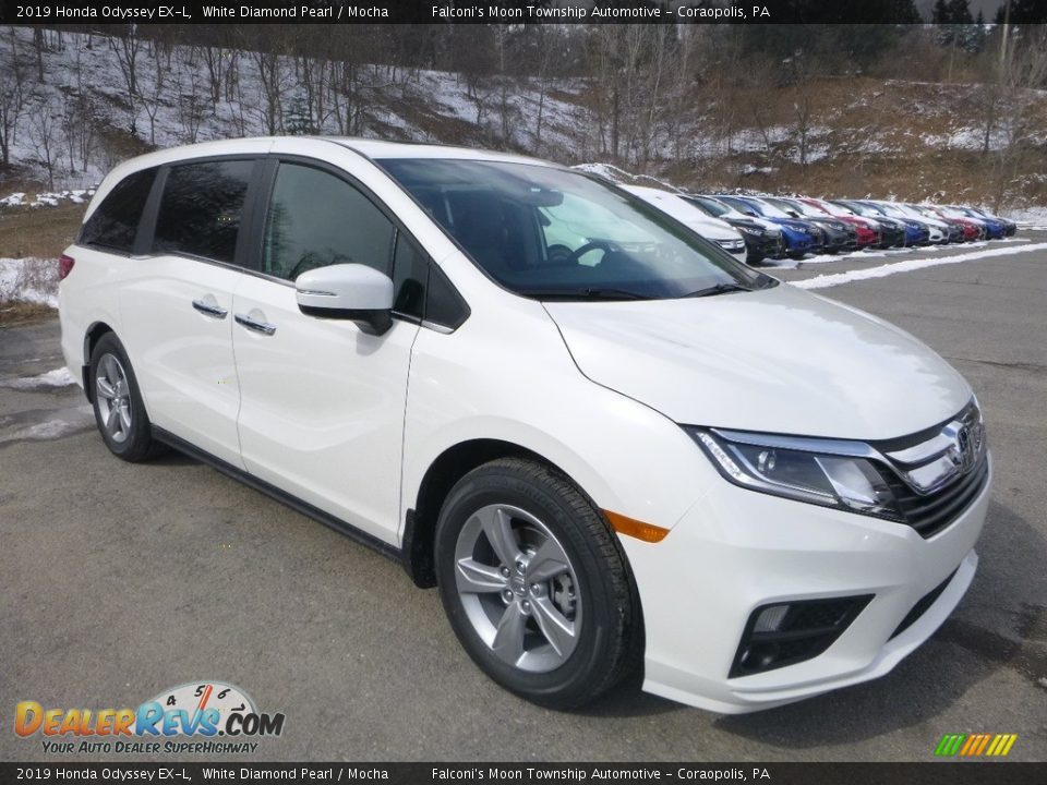 2019 Honda Odyssey EX-L White Diamond Pearl / Mocha Photo #5
