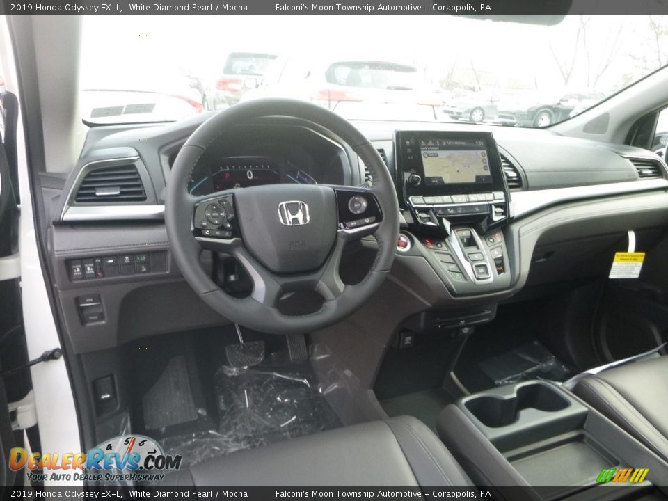 2019 Honda Odyssey EX-L White Diamond Pearl / Mocha Photo #10