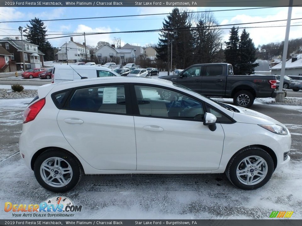 2019 Ford Fiesta SE Hatchback White Platinum / Charcoal Black Photo #4