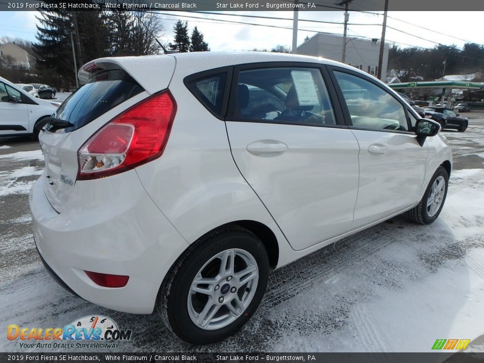 2019 Ford Fiesta SE Hatchback White Platinum / Charcoal Black Photo #5