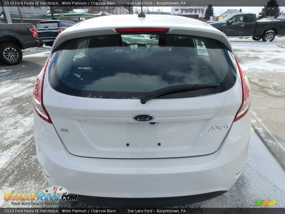 2019 Ford Fiesta SE Hatchback White Platinum / Charcoal Black Photo #6