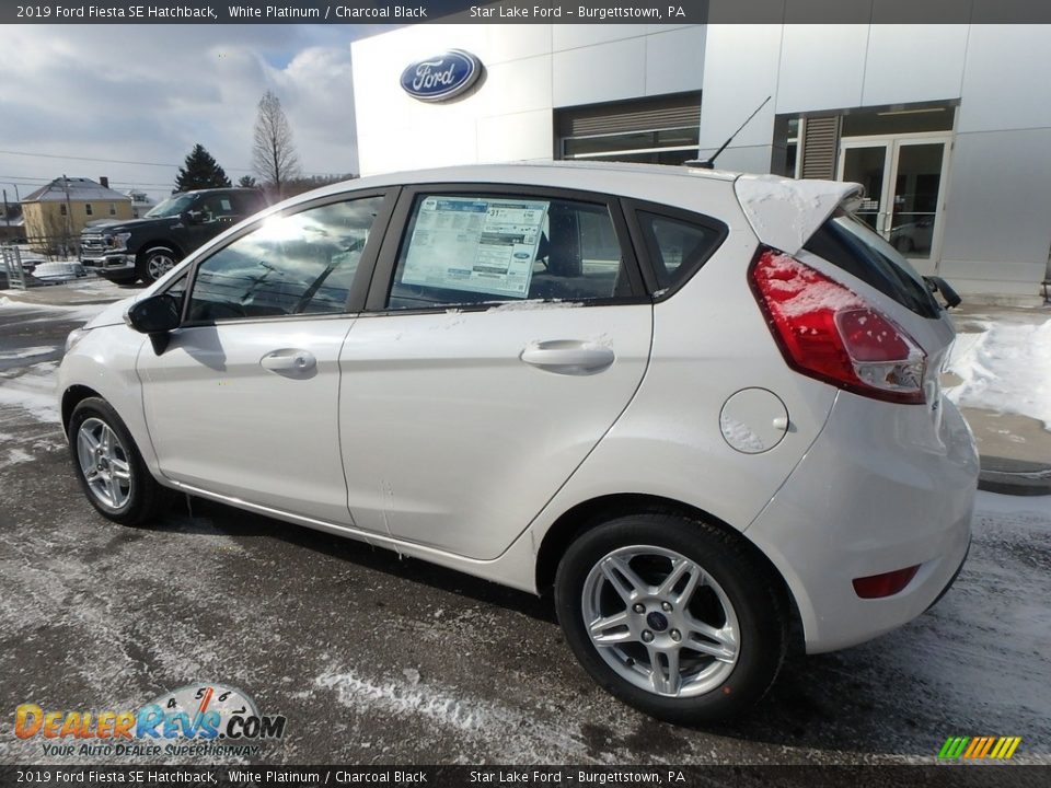 2019 Ford Fiesta SE Hatchback White Platinum / Charcoal Black Photo #8