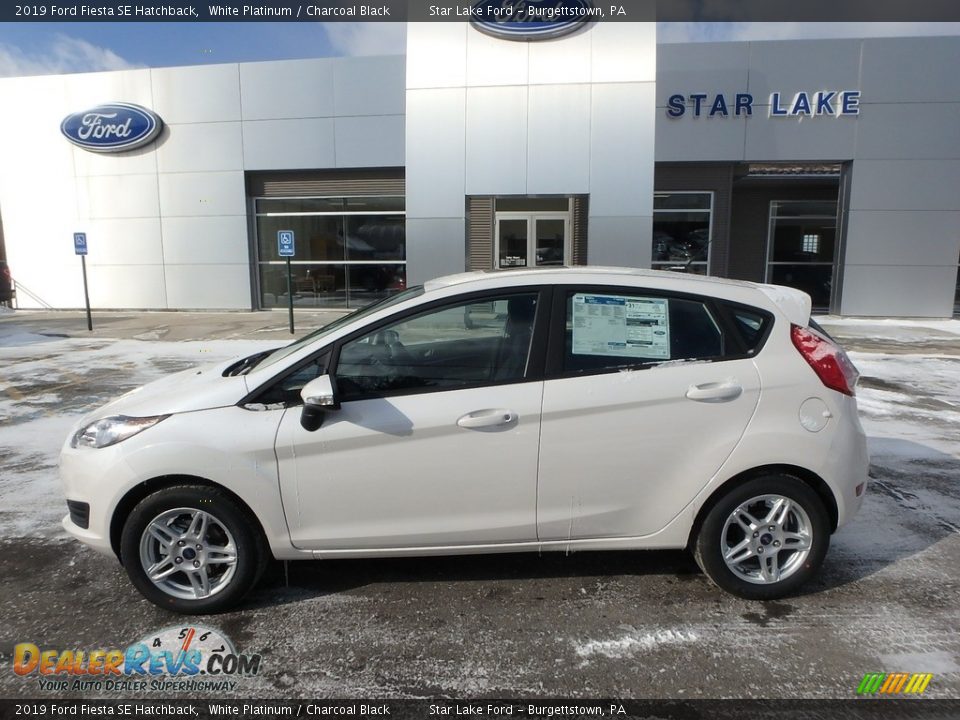 2019 Ford Fiesta SE Hatchback White Platinum / Charcoal Black Photo #9