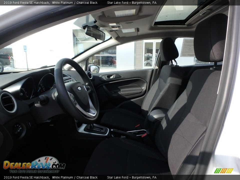 2019 Ford Fiesta SE Hatchback White Platinum / Charcoal Black Photo #10