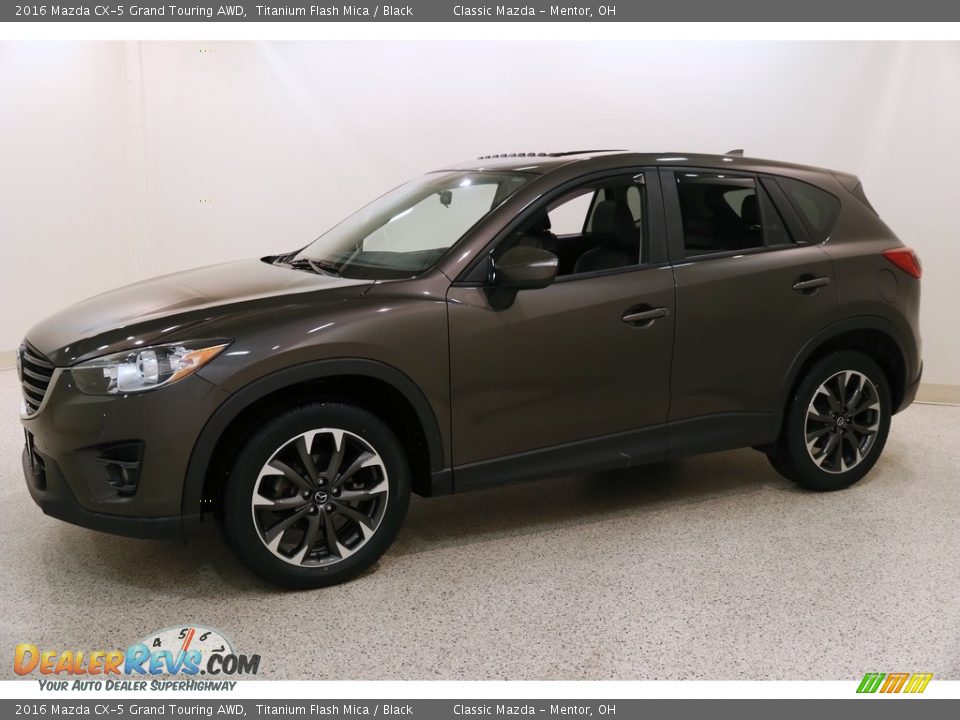 2016 Mazda CX-5 Grand Touring AWD Titanium Flash Mica / Black Photo #3