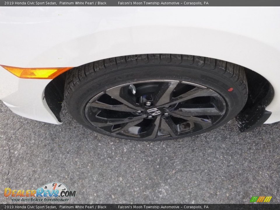 2019 Honda Civic Sport Sedan Platinum White Pearl / Black Photo #8