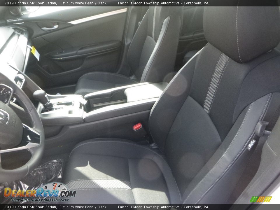 2019 Honda Civic Sport Sedan Platinum White Pearl / Black Photo #9
