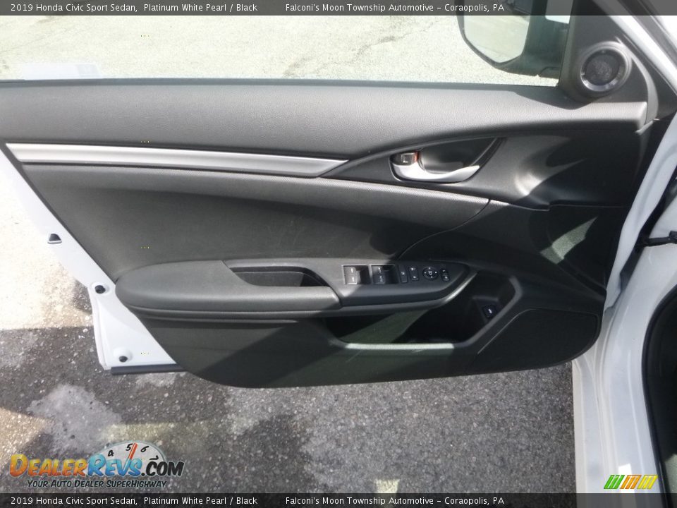2019 Honda Civic Sport Sedan Platinum White Pearl / Black Photo #12