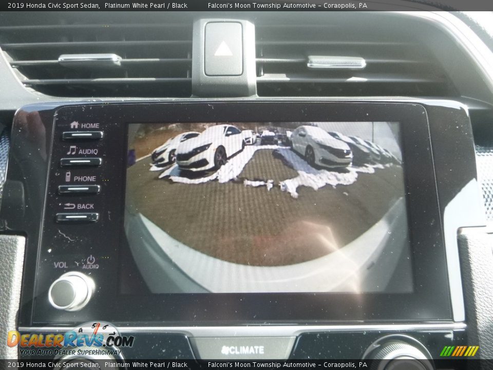 2019 Honda Civic Sport Sedan Platinum White Pearl / Black Photo #15