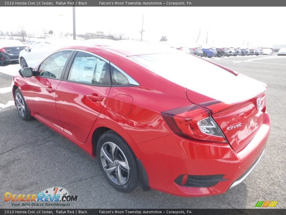 2019 Honda Civic LX Sedan Rallye Red / Black Photo #2